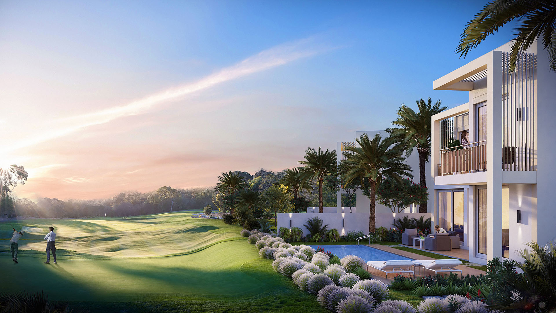 Golf course villas Dubai