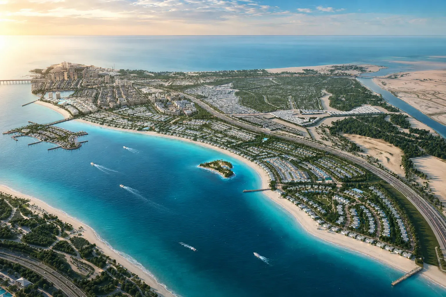 Saadiyat Island waterfront villas